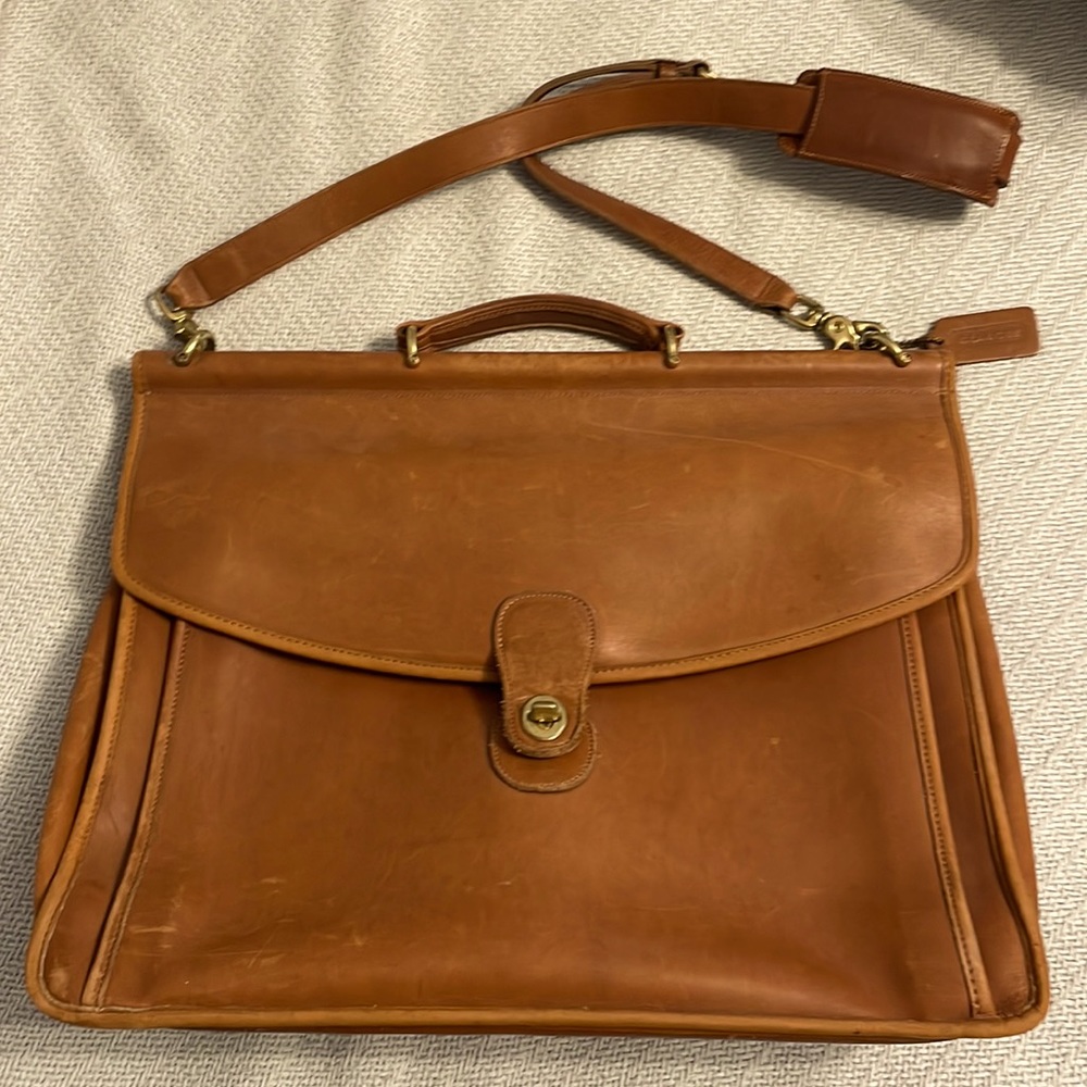 A vintage Coach briefcase